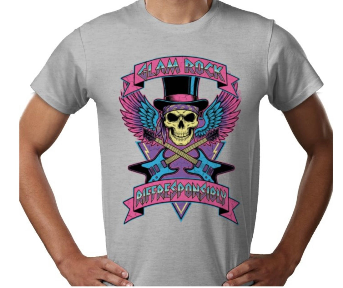 Riff Responsibly | Glam Rock T-Shirt