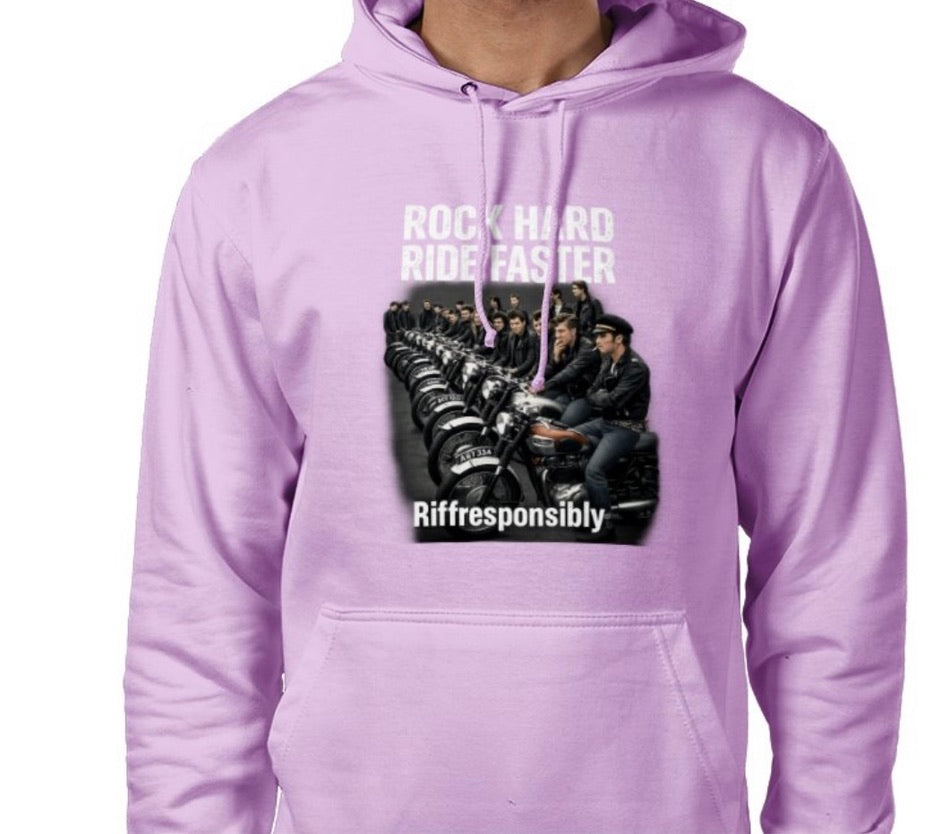 Riff Responsibly | Rock Hard Ride Faster Hoodie