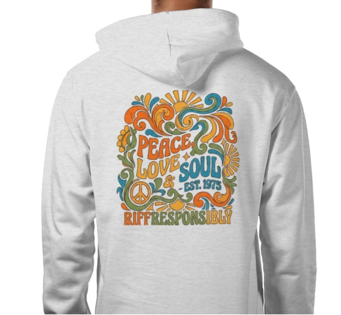 Riff Responsibly | Peace, Love & Soul Hoodie