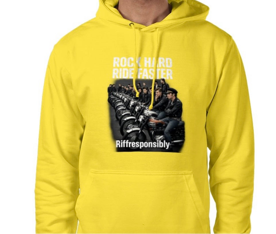 Riff Responsibly | Rock Hard Ride Faster Hoodie