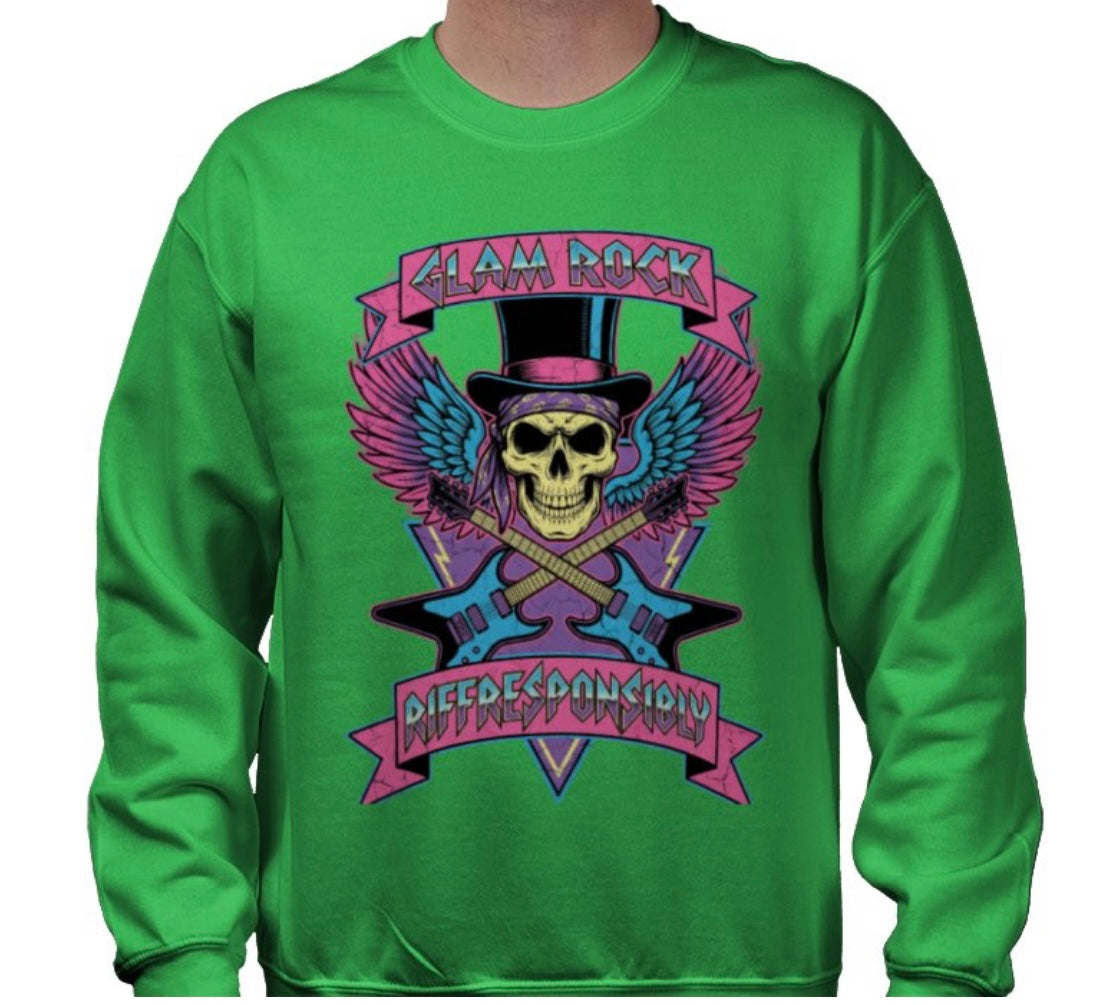 Riff Responsibly | Glam Rock Sweatshirt