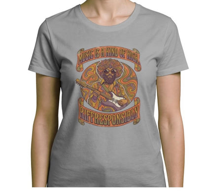 Riff Responsibly | Music Is A Kind Of High T-Shirt Women