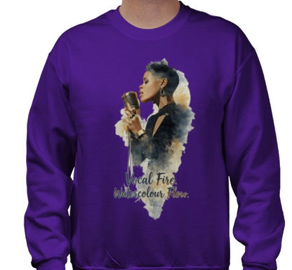 Riff Responsibly | Vocal Fire Watercolour Flow Sweatshirt