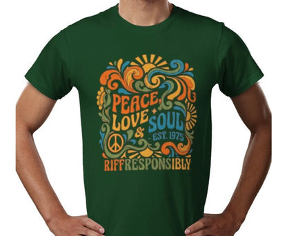 Riff Responsibly | Peace, Love & Soul T-Shirt