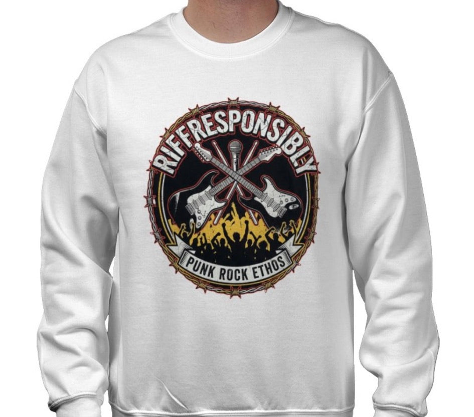 Riff Responsibly | Punk Rock Ethos Sweatshirt