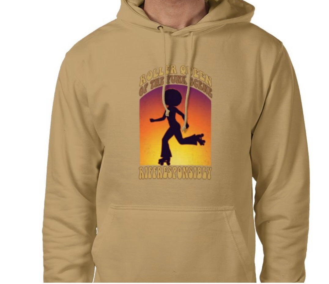 Riff Responsibly | Roller Queen Of The Funk Scene Hoodie