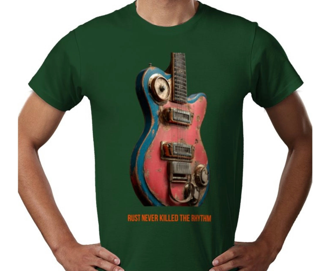 Riff Responsibly |  Rust Never Killed The Rhythm T-Shirt