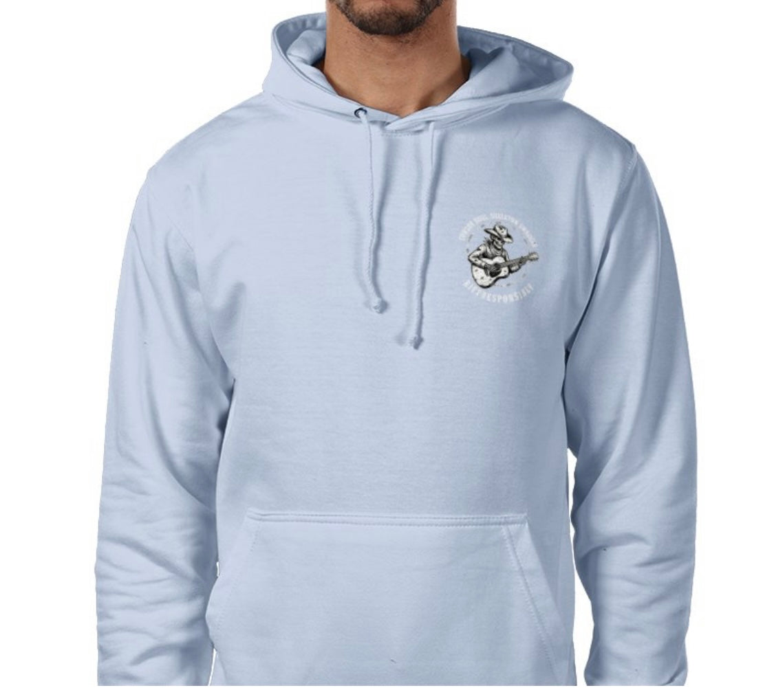 Riff Responsibly | Cowboy Soul Skeleton Swagger Hoodie