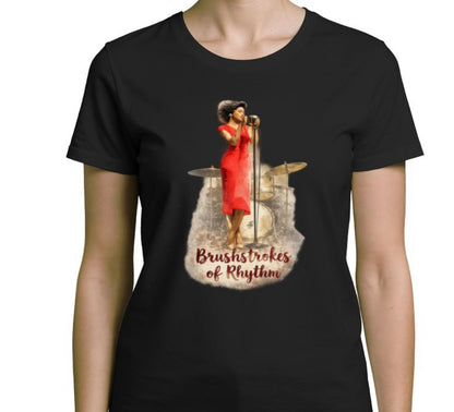 Riff Responsibly | Brushstrokes Of Rhythm T-Shirt Women
