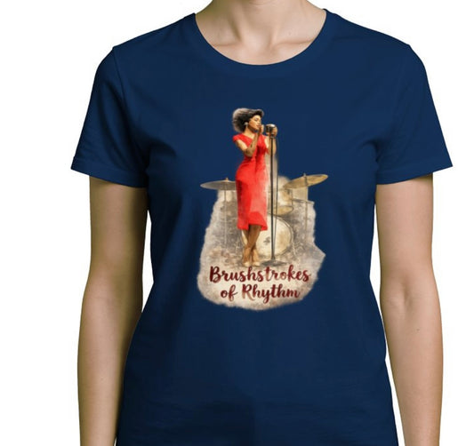Riff Responsibly | Brushstrokes Of Rhythm T-Shirt Women