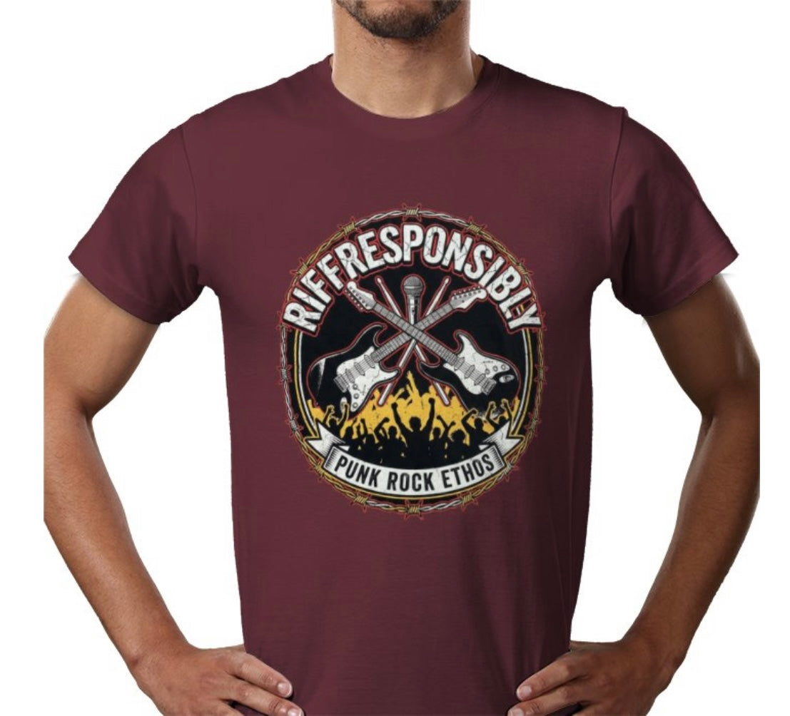 Riff Responsibly | Punk Rock Ethos T-Shirt