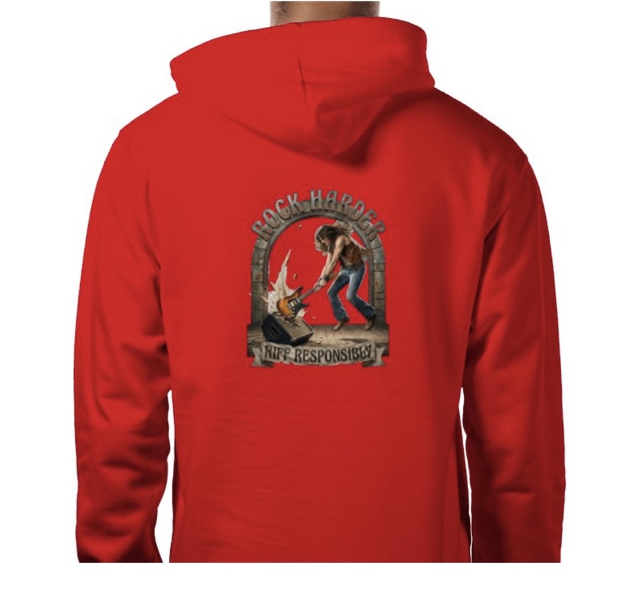 Riff Responsibly | Rock Harder Hoodie