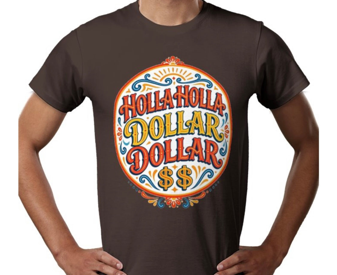 Riff Responsibly | Holla Holla Dollar Dollar T-Shirt