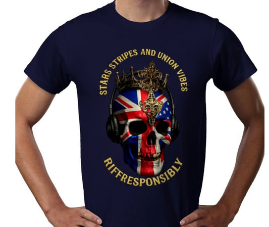 Riff Responsibly | Stars Stripes & Union Vibes T-Shirt