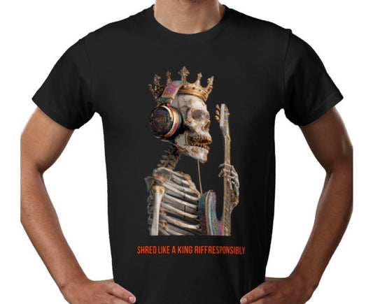 Riff Responsibly | Shred Like A King T-Shirt