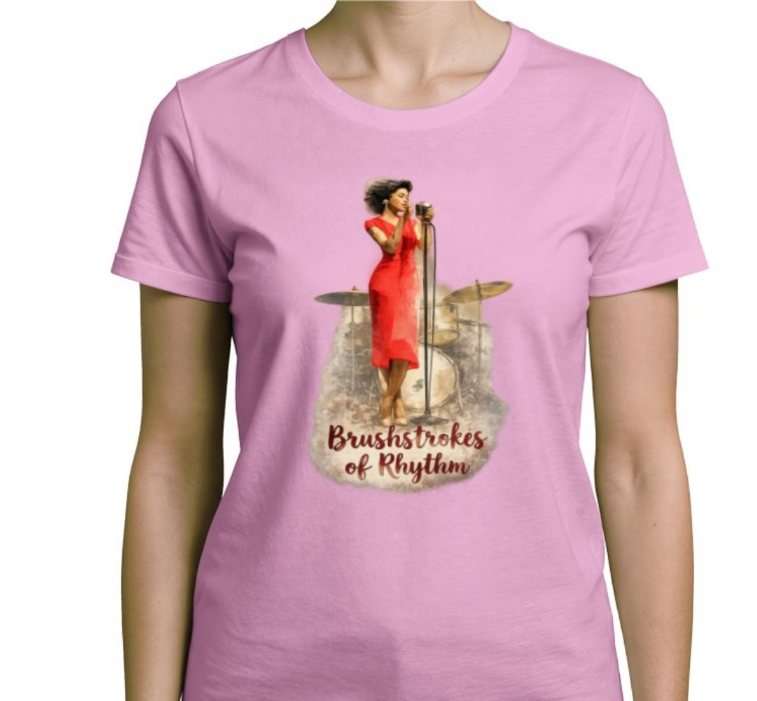 Riff Responsibly | Brushstrokes Of Rhythm T-Shirt Women