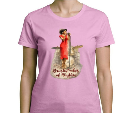 Riff Responsibly | Brushstrokes Of Rhythm T-Shirt Women