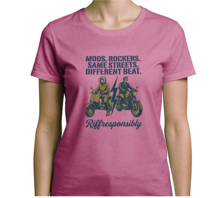Riff Responsibly | Mod Rockers Same Street Different Beat T-Shirt Women