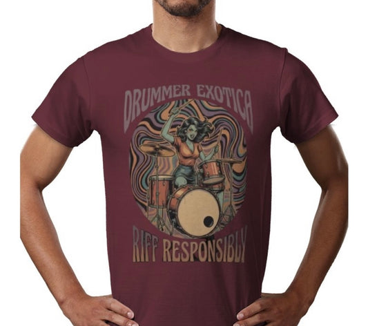 Riff Responsibly | Drummer Exotica T-Shirt