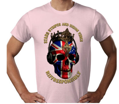 Riff Responsibly | Stars Stripes & Union Vibes T-Shirt