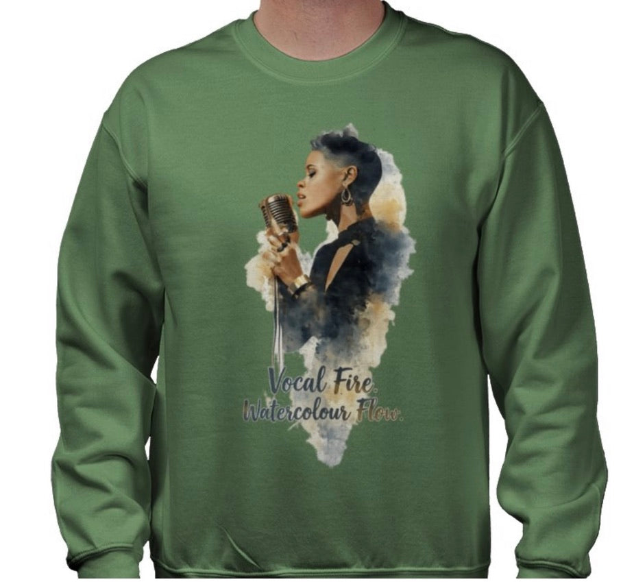 Riff Responsibly | Vocal Fire Watercolour Flow Sweatshirt