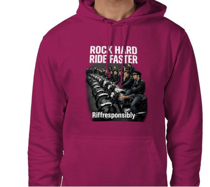 Riff Responsibly | Rock Hard Ride Faster Hoodie