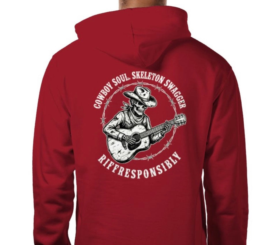 Riff Responsibly | Cowboy Soul Skeleton Swagger Hoodie