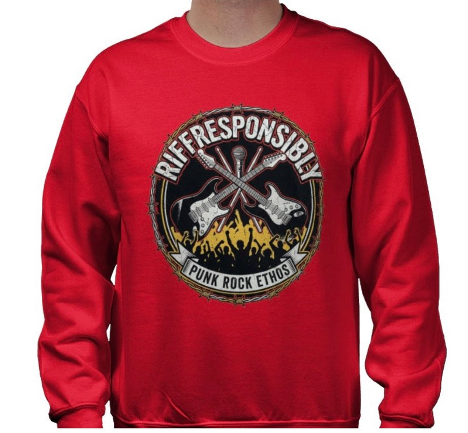 Riff Responsibly | Punk Rock Ethos Sweatshirt