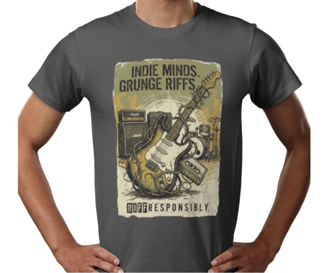 Riff Responsibly | Indie Minds Grunge Riffs T-Shirt