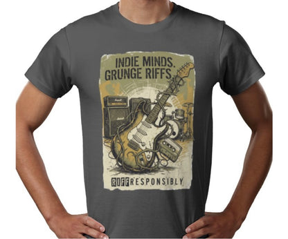 Riff Responsibly | Indie Minds Grunge Riffs T-Shirt