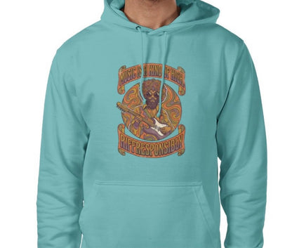 Riff Responsibly | Music Is A Kind Of High Hoodie