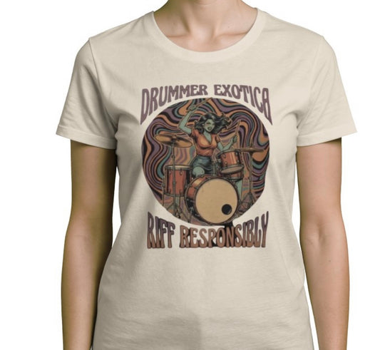 Riff Responsibly | Drummer Exotica T-Shirt Women