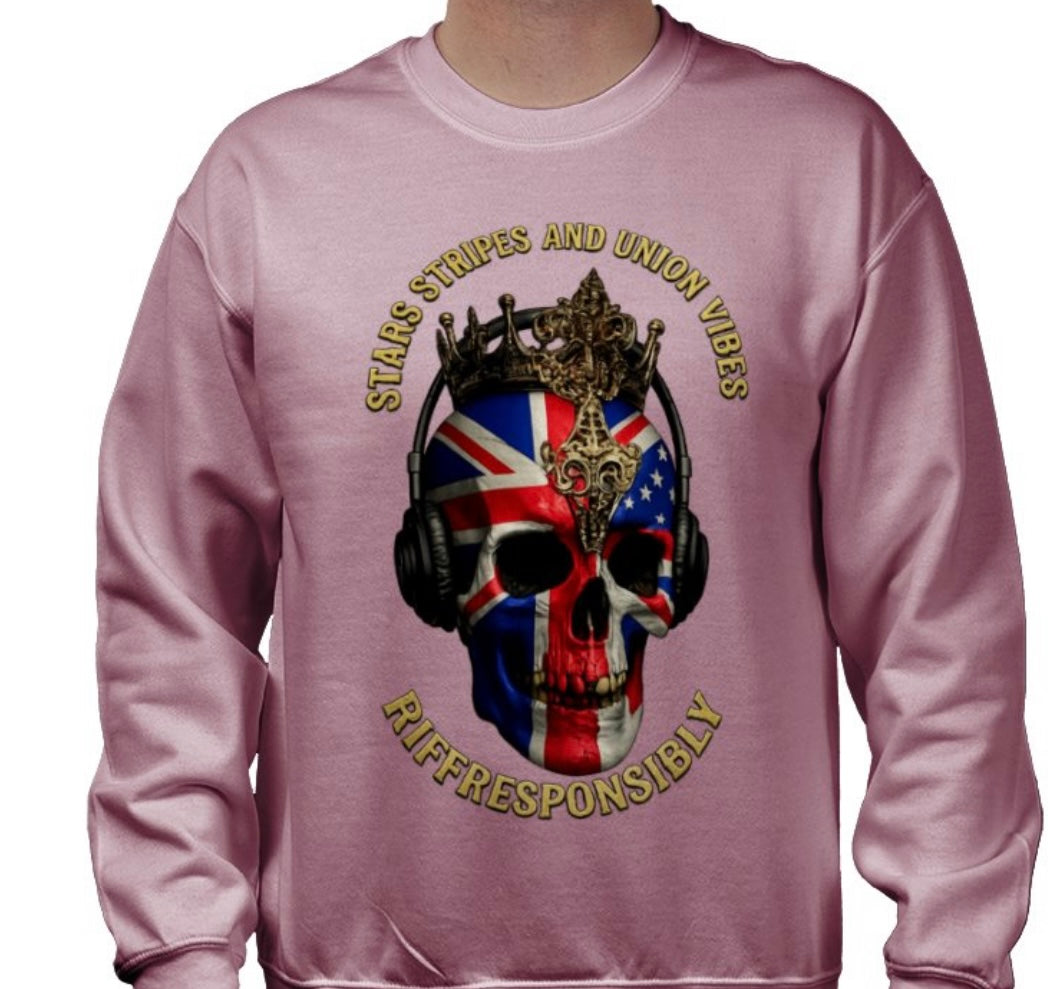 Riff Responsibly | Stars Stripes & Union Vibes Sweatshirt