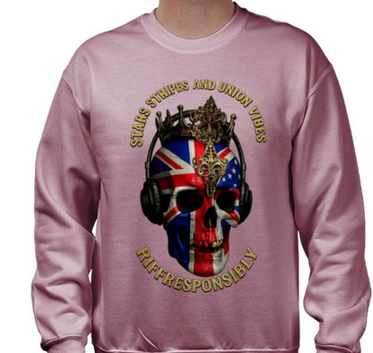 Riff Responsibly | Stars Stripes & Union Vibes Sweatshirt