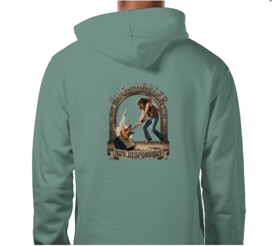 Riff Responsibly | Rock Harder Hoodie