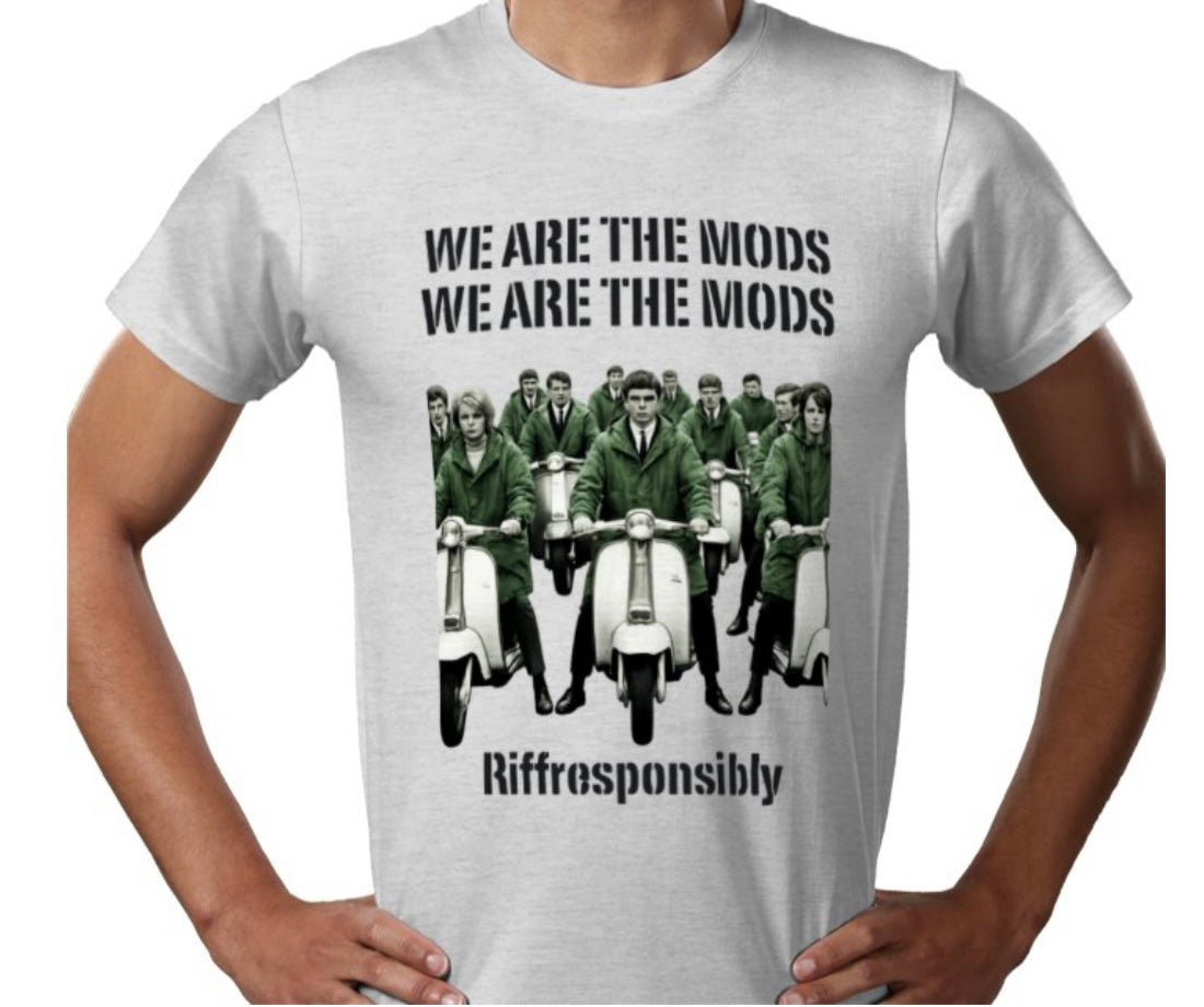 Riff Responsibly | We Are The Mods T-Shirt