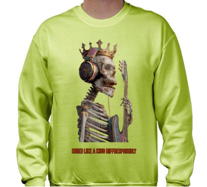 Riff Responsibly | Shred Like A King Sweatshirt