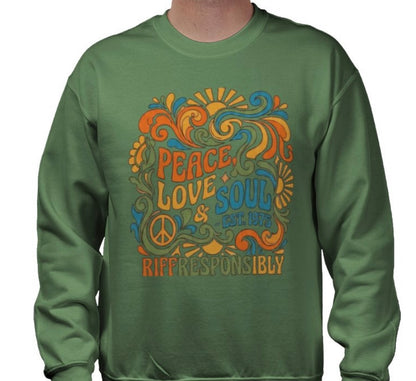 Riff Responsibly | Peace, Love & Soul Sweatshirt