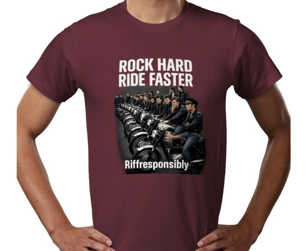 Riff Responsibly | Rock Hard Ride Faster T-Shirt