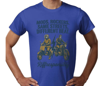 Riff Responsibly | Mod Rockers Same Street Different Beat T-Shirt