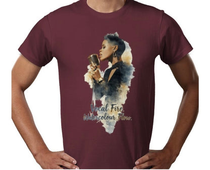 Riff Responsibly | Vocal Fire Watercolour Flow T-Shirt