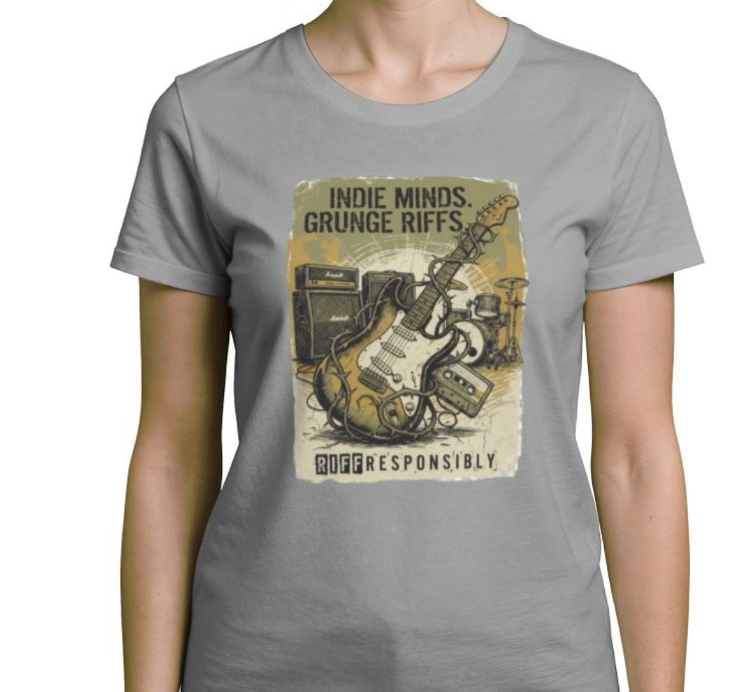 Riff Responsibly | Indie Minds Grunge Riffs Women T-Shirt