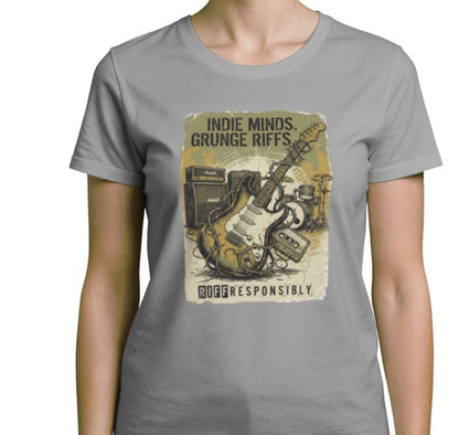 Riff Responsibly | Indie Minds Grunge Riffs Women T-Shirt
