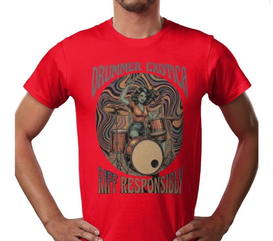 Riff Responsibly | Drummer Exotica T-Shirt