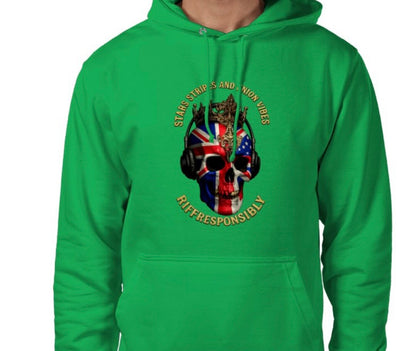 Riff Responsibly | Stars Stripes & Union Vibes Hoodie