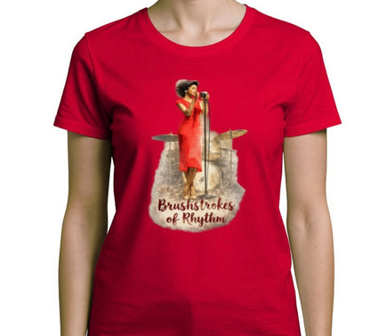 Riff Responsibly | Brushstrokes Of Rhythm T-Shirt Women