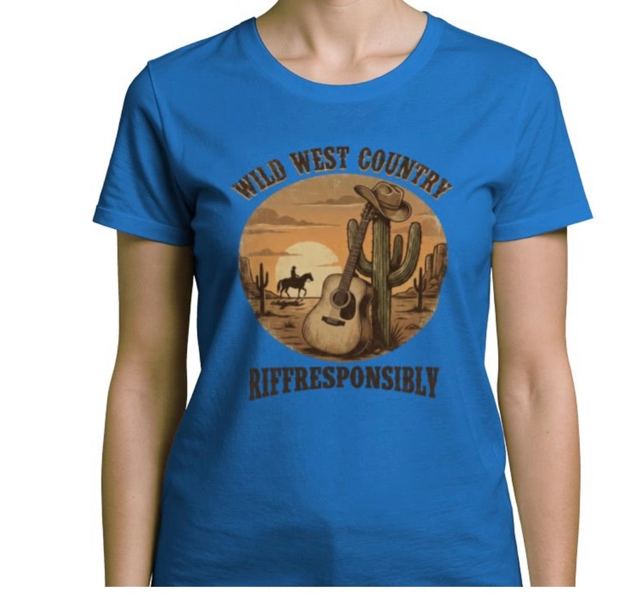 Riff Responsibly | Wild West Country Women T-Shirt