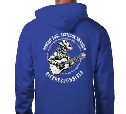 Riff Responsibly | Cowboy Soul Skeleton Swagger Hoodie