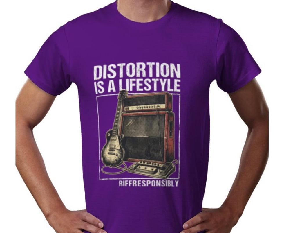 Riff Responsibly | Distortion Is A Lifestyle T-Shirt
