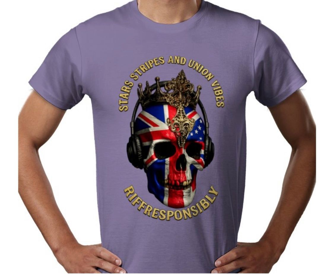 Riff Responsibly | Stars Stripes & Union Vibes T-Shirt